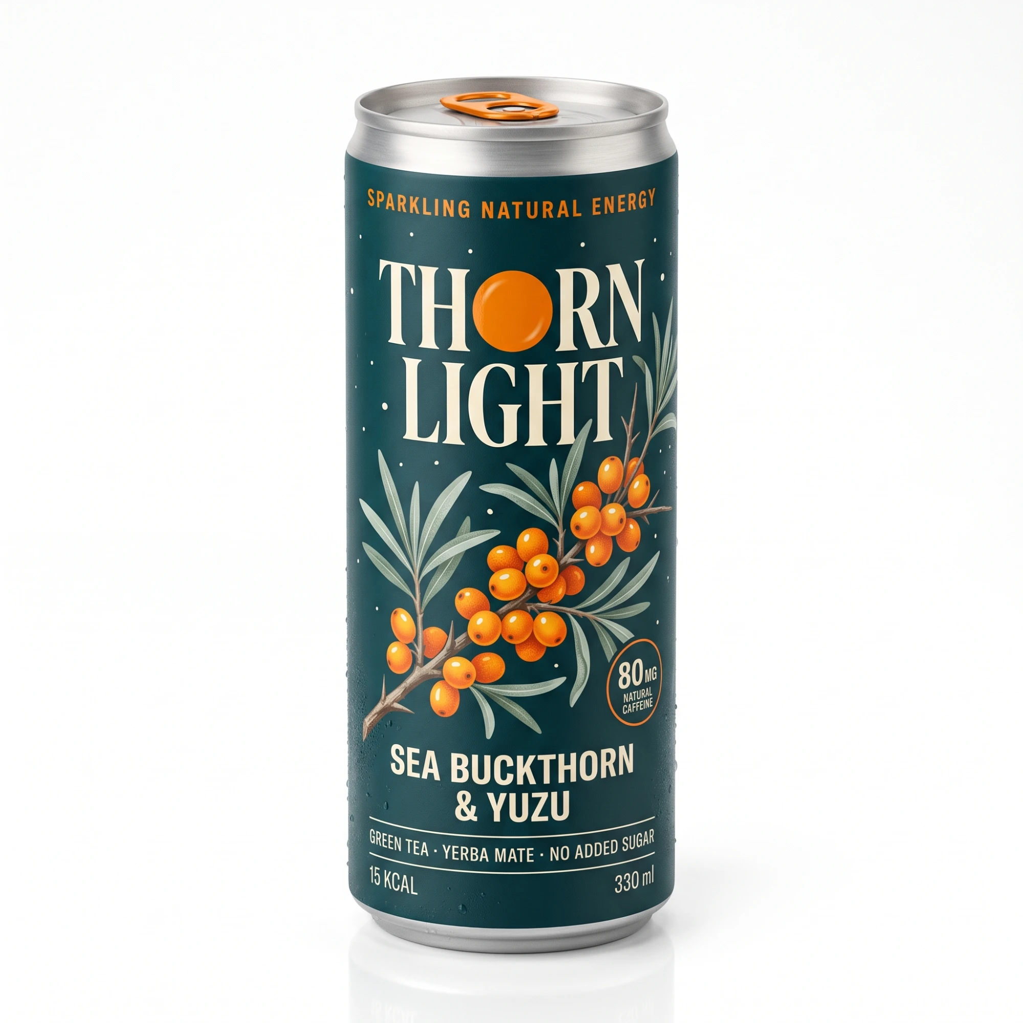 THORNLIGHT energiajoogi purk valgel taustal